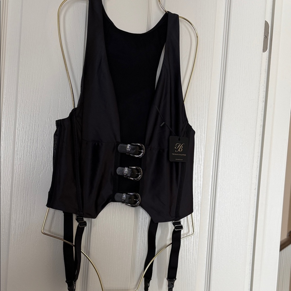 Honey Birdette Max Suspender Vest. Me with tags